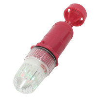 Flashing LED Red Light with Photocell, 2 Batteries Size D, Torpedo 1