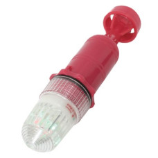 Flashing LED Red Light with Photocell, 2 Batteries Size D, Torpedo 1