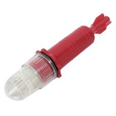 Flashing LED White Light with Photocell, 1 Battery Size D, Torpedo 8