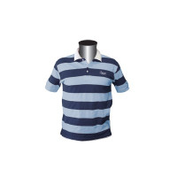 Polo T-shirt,Crewman, Striped, Soft Blue/Navy Blue