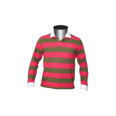 Long-Sleeved Polo, Crewman, striped