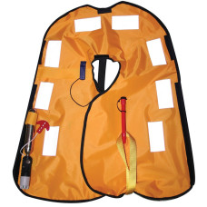 Omega Inflatable Lifejacket, Auto, 290N, w/Harness, ISO, Adult