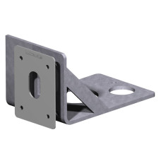 Stern Windlass Support, SS316, with Roller & Flange
