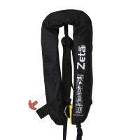 Zeta Inflatable Lifejacket, Auto, 290N, with D-ring & Crotch Strap, ISO, Adult, Black