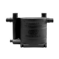 Boat Waterlock and Exhaust Silencer 9L, Oval, Black