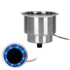 Can Holder, with Light , Inox 304, Internal Ø90mm, H:83mm