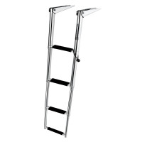 Telescopic Ladder, 4 steps, Inox316