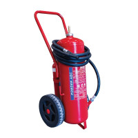 LALIZAS Fire Extinguisher Wheeled Dry Powder,Cartridge Oper.,w/Hose&Horn,SOLAS/MED(EN,GR,ES,CN)