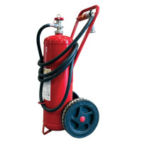 Fire Extinguisher Wheeled,PFOS/PFOA Free25L,Stored Pressure,w/Hose,Horn&Nozzle,SOLAS/MED(EN,FR,ES,PT)