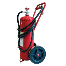 Fire Extinguisher Wheeled,PFOS/PFOA Free25L,Stored Pressure,w/Hose,Horn&Nozzle,SOLAS/MED(EN,FR,ES,PT)