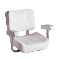 Deluxe Captain Chair, White