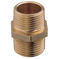 Male Nipple, BSPT, Brass
