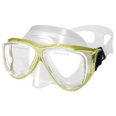 Silicone Mask, Dual Windows, with Tempered Glass, Junior, Yellow