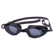 Swimming Goggle, with Antifog lens, Silicone eyecups & strap, black