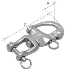 Snap Shackle, with Casting Swivel Jaw, AISI 316