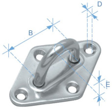 Diamond Pad with Ring, AISI 304