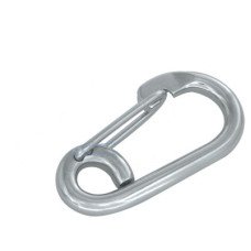 Spring Snap with Eye End, Inox 316
