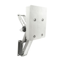 Outboard Bracket, Adjustable, with Plastic Pad, Inox 316, for Engines up to 30kg/15HP