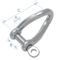 Shackle, Twist Type, AISI 316