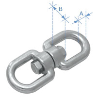 Eye & Eye Swivel, Inox 316