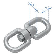 Eye & Eye Swivel, Inox 316