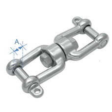 Jaw & jaw swivel, Inox 316