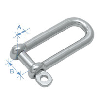 Shackle, Type D, Long, AISI 316
