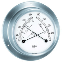 Thermo/Hydrometer Sky, Inox, Ø85mm