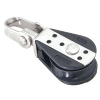 Single Swivel Ball Bearing Block without Balls, with Shackle