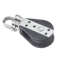 Single, Swivel Ball Bearing Block with Shackle