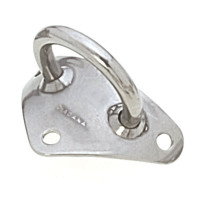 Single Eye Mast Spinnaker Pole Bracket, Ring Diam. 6mm, Holes Diam. 5mm