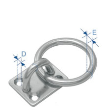 Spare Pad with Eye Ring, AISI 304