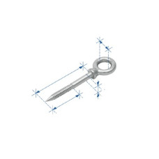 Eye Woodescrew, Inox 316