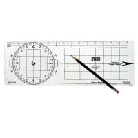 Chart Protractor Bi-Rola, 5-1/8’’x15-1/4’’
