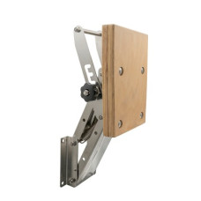 Outboard Bracket, Adjustable, with Plywood Pad, Inox 316, for Engines up to 40kg/20HP