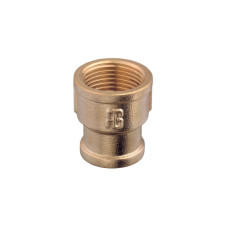 Straight Reducing Coupling, F-F, BSPP, Brass