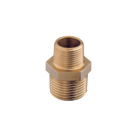Reducing Male Nipple, BSPT, Brass