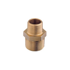 Reducing Male Nipple, BSPT, Brass