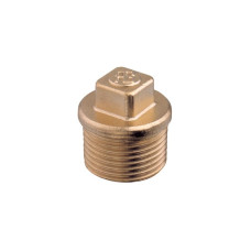 Male Plug, BSPT, Brass