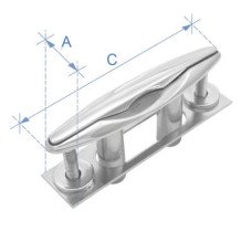 Cleat, Pull-up, Inox 316