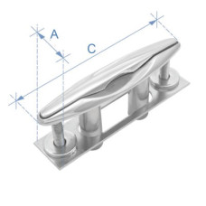 Cleat, Pull-up, Inox 316