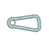 Asymmetric Cabine Hook, Inox 316