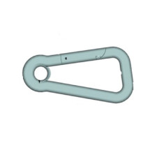 Asymmetric Cabine Hook, Inox 316
