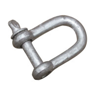 “D” Shackle, Large, Galvanized