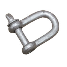 “D” Shackle, Large, Galvanized