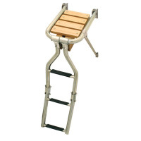 Wooden Platform with Inox 316 Ladder