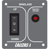 Windlass Switch with Light, Inox 316, Charcoal, 12/24V
