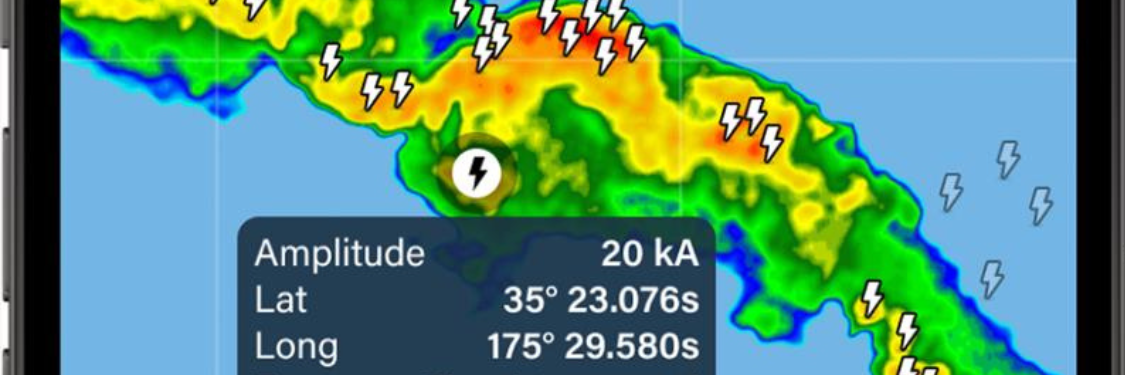Marine weather forecast with sailboat in background